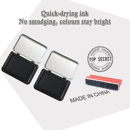 Miniatura 5 de 2 almohadillas de tinta para sello de fecha de huevo, 2.95 x 2.16 pulgadas, para huevos frescos (negro)