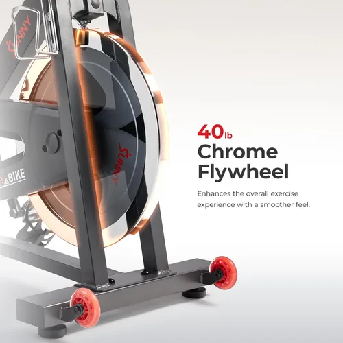 Miniatura 3 de Sunny Health & Fitness Smart Cycling Exercise Bike, Free SunnyFit App Connection, Designed for Intensive Cardio Workout at Home, Adjustable Seat &