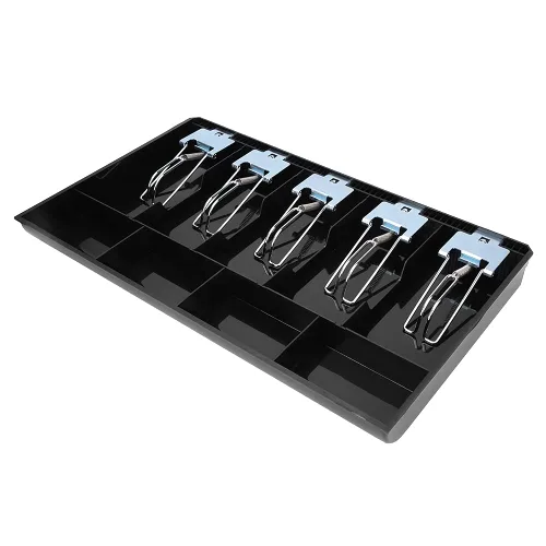 Miniatura 9 de Cajón de caja registradora, bandeja de inserción de cajón de efectivo de 16 pulgadas, con bandeja de inserción de 4, 5 cajones de billetes