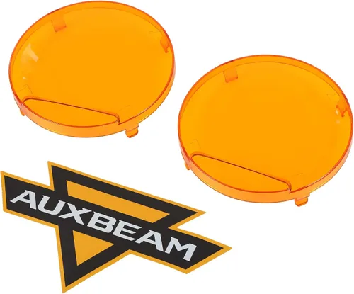 Miniatura 10 de Auxbeam Cubiertas redondas de luz todoterreno de 7 pulgadas, cubierta de luz negra redonda con logotipo para luces redondas de conducción