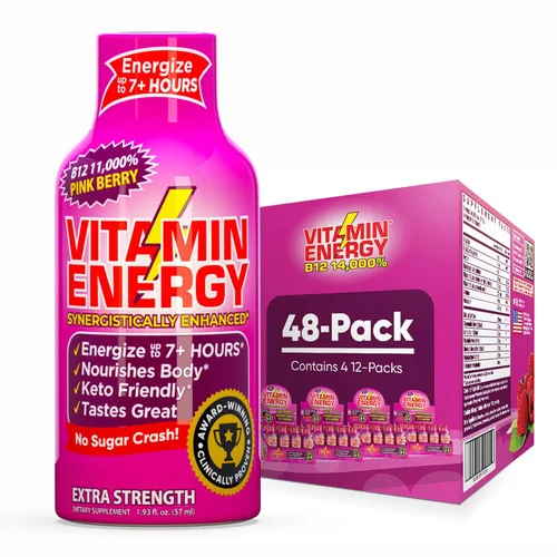 Miniatura 26 de Vitamin Energy Immune+ Extra Strength Energy Shot Army Orange 10 unidades, 260 mg de cafeína natural, vitaminas B, citicolina, té verde, apoyo