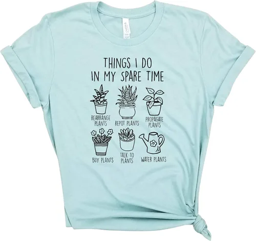 Miniatura 4 de Things I do in my spare time - Crazy Plant Lady, Camisa de jardinería, a base de plantas, Alimentado por plantas, Camisa de granjero, Camisa