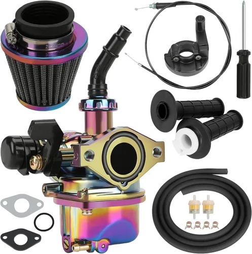 Miniatura 12 de YOXUFA PZ19 Carburador 19mm Carburador para 110 cc 125 cc 50 cc 70 cc Pit Dirt Bike ATV Apollo TaoTao Baja Coolster SSR Xmotos X-Pro Thumpstar