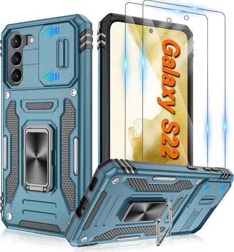 Miniatura 73 de Atump Funda para Motorola Moto G Play 2024 (4G) con [paquete de 2] protector de pantalla HD y cubierta para cámara deslizante, soporte de anillo