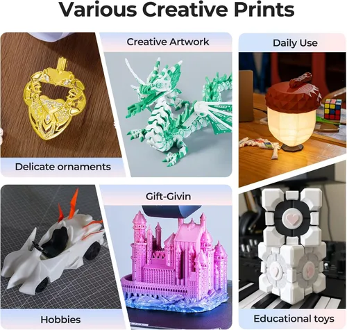 Miniatura 7 de Creality Filamento PLA+ Negro 1.75mm, filamento para impresora 3D de alta resistencia y sin enredos, embalaje al vacío, filamento para impresión 3D