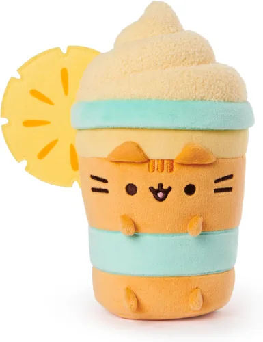 GUND Pusheen Piña Flotador de peluche, gato de peluche para edades de 8 años en adelante, naranja, 9.5 pulgadas