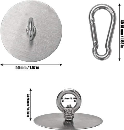 Miniatura 7 de Sankoly 4 ganchos de techo autoadhesivos de acero inoxidable, ganchos de pared sin clavos para cocina, baño, sala de estar, techo