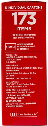 Miniatura 5 de Band-Aid Brand Active Lifestyles - Paquete variado de vendajes adhesivos (173 unidades)