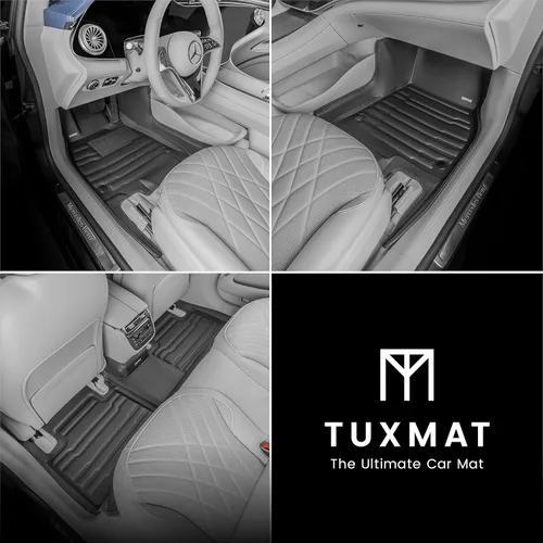 Miniatura 2 de TuxMat - Para los modelos Mercedes-Benz EQS Sedan 2022-2026 - Alfombrillas personalizadas - Máxima cobertura, todo tipo de clima, medición láser