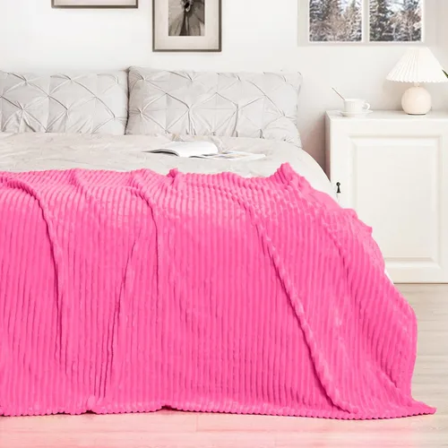 Miniatura 89 de Vessia - Manta de forro polar de franela (50x70 pulgadas), manta 3D de jacquard negra, esponjosa y cálida para sofá, sillón, cama, silla, 300GSM