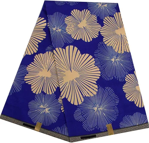 Miniatura 18 de BintaRealWax Tela Africana Ankara de Poliéster con Impresiones de Cera 6 Yardas de Tela Africana Tradicional para Vestido de Fiesta PL536
