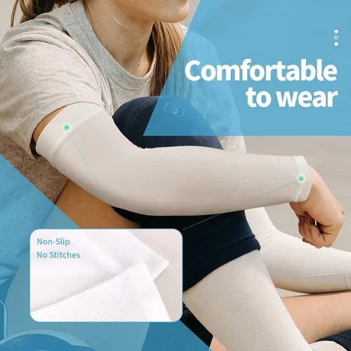 Miniatura 4 de YESLIFE Mangas de protección solar UV para hombres y mujeres, manga deportiva de enfriamiento UPF 50