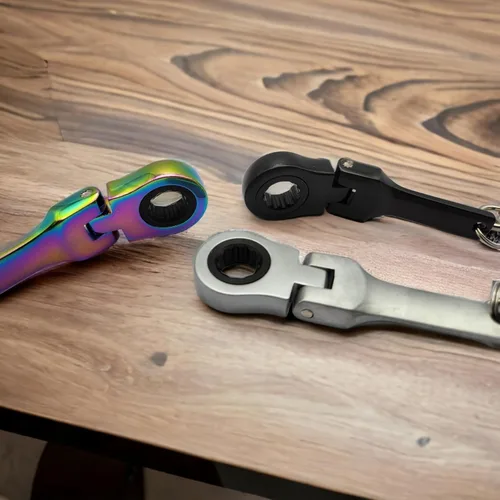 Miniatura 5 de GT/ Rotors Llavero Anillo de Llave de Trinquete de 10mm (Bono Gratis: Llavero de Llave Inglesa Mini)