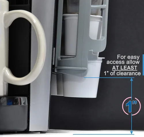 Miniatura 6 de STORAGENIE Soporte para cápsulas de café de montaje lateral, dispensador de cápsulas K Cup compatible con cafeteras Keurig, perfecto para Gris claro