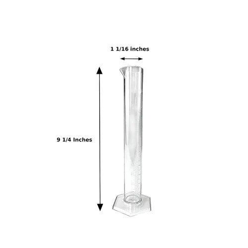 Miniatura 3 de North Mountain Supply – Kit de prueba de fermentación – Hidrómetro de triple escala de 8" de vidrio italiano y cilindro graduado extra claro