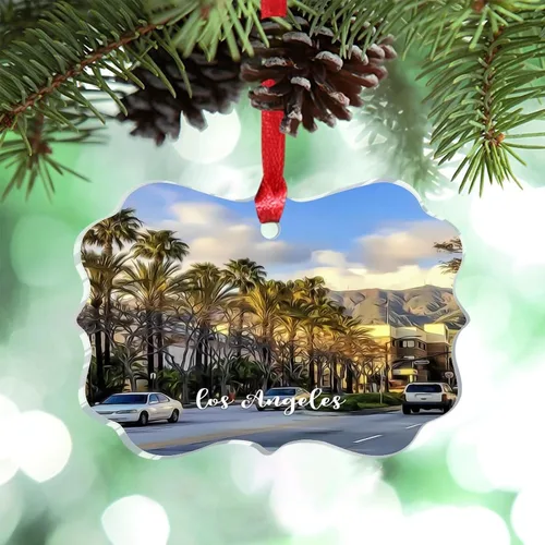 Miniatura 22 de Miami Florida, Estados Unidos, decoración de árbol de Navidad, recuerdos de ciudad de campo, recuerdos personalizados de Navidad 2023, decoración