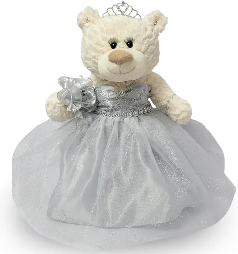 Miniatura 14 de KINNEX COLLECTIONS SINCE 1997 20" Quince Anos Quinceanera Last Doll Osito de peluche con vestido (pieza de centro) ~ ARC16831-4 (azul bebé)
