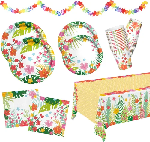 Miniatura 20 de Suministros para fiestas musicales, platos de papel desechables, servilletas, vasos, mantel y pancarta para niñas y niños, decoración de cumpleaños