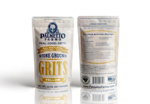 Miniatura 6 de Palmetto Farms Yellow Stone Ground Grits 2 libras, sin OMG, sólo maíz totalmente Natural, sin aditivos, natural, sin gluten, producidos
