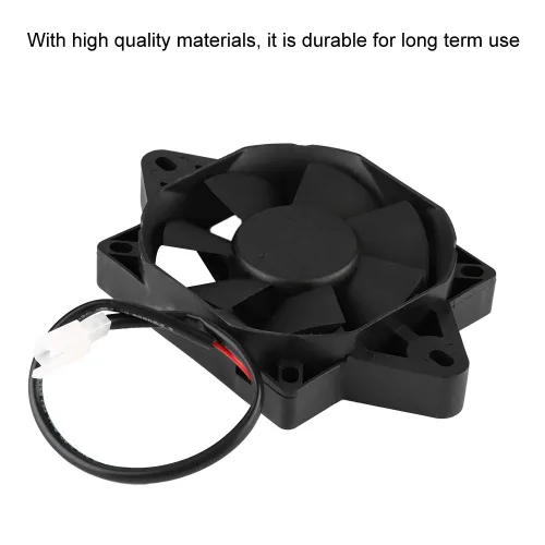 Miniatura 6 de Acouto Ventilador de radiador de motocicleta Ventilador de refrigeración de motor eléctrico 12V ATV Ventilador de refrigeración Radiador universal