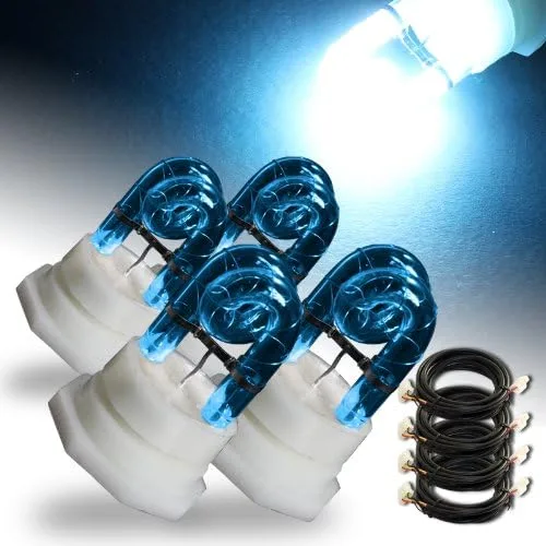 4 bombillas de repuesto de tubos estroboscópicos blancos ocultos para 80 W, 120 W, 160 W, sistema de luz estroboscópica HID HID de advertencia de