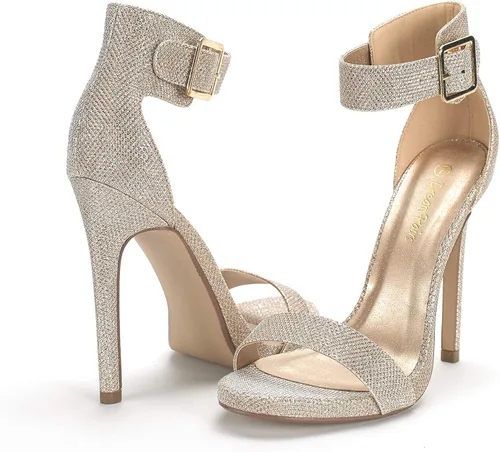 Miniatura 4 de DREAM PAIRS Sandalias de tacón con correa de tobillo para mujer
