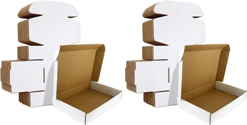 Miniatura 32 de HORLIMER Paquete de 40 cajas de envío de 5 x 5 x 5, caja de cartón corrugado blanco para correo, embalaje, pequeñas empresas