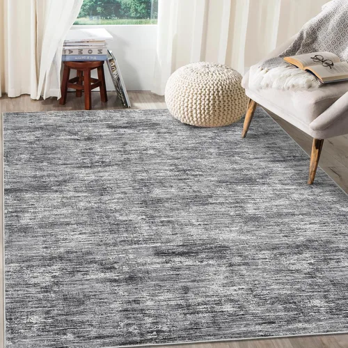 Miniatura 35 de RUGSREAL - Tapete pequeño de 2x3 con base de goma, resistente a las manchas, moderno, color liso, contemporáneo lavable, para la entrada, sala