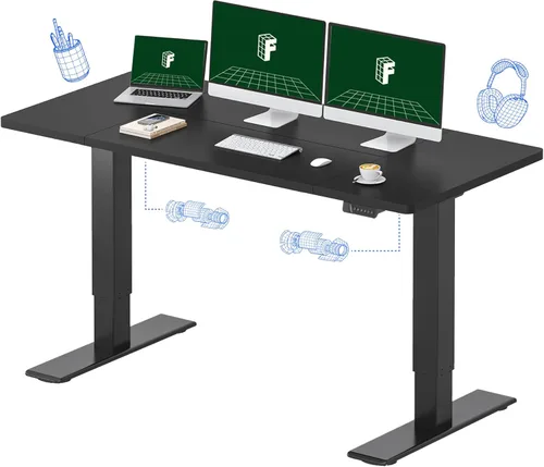 Miniatura 23 de FLEXISPOT Escritorio Eléctrico de Pie de Una Pieza, 60 x 24 Pulgadas Escritorio Ajustable con Superficie Sin Costuras, Ajuste de Altura con Parte