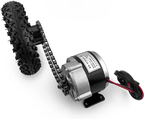 Miniatura 6 de L-faster Kit de conversión eléctrica de 24 V de doble unidad de 250 W con controlador de palanca de mando para carrito Dolly, silla de ruedas ligera