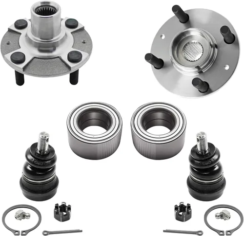 Miniatura 182 de Detroit Axle - Kit de nudillos de dirección delantera izquierda para Ford Edge Lincoln MKX 07-10, cojinete de rueda del lado del conductor, nudillo