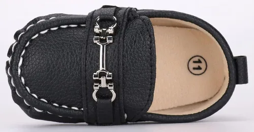 Miniatura 5 de QIETION Zapatos Oxford de piel sintética con suela suave, antideslizantes, para niños y niñas, para caminar