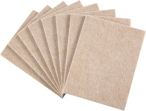 Miniatura 7 de SoftTouch Hoja de fieltro autoadhesiva para muebles para superficies duras para cortar en cualquier forma (paquete de 2) - Marrón nogal, hojas