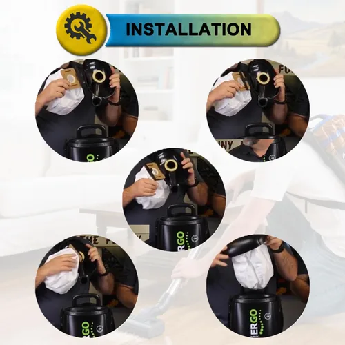 Miniatura 3 de Paquete de 15 reemplazos para bolsas de vacío Atrix, compatibles con mochila Atrix Ergo de 8 cuartos de galón, modelos de vacío # VACBP1 VACBP36V