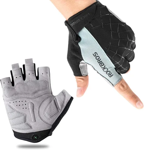 ROCKBROS Guantes de ciclismo para hombre, guantes de bicicleta de montaña, guantes de bicicleta SBR Pad antideslizante guantes de conducción en