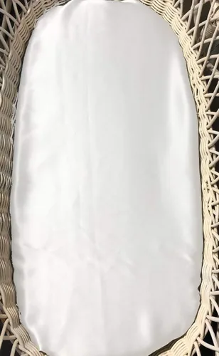 Sábanas de moisés de seda para bebé, sábana bajera ajustable 100% seda de morera, ideal para cabellos de bebé, sábana suave y sedosa para moisés,