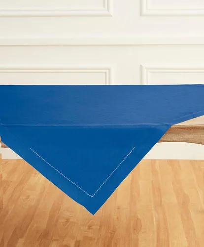 Miniatura 87 de Solino Home Mantel de lino azul polvoriento, 60 x 120 pulgadas, mantel de lino 100% puro con vainica para mesas rectangulares, dobladillo clásico