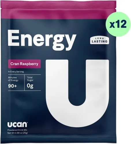 Miniatura 2 de UCAN Polvo energético, Cran-Raz, Keto, sin azúcar, antes y después del entrenamiento para hombres y mujeres, sin OMG, vegano, sin gluten, ideal