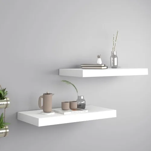 Miniatura 78 de Estantes flotantes de pared, juego de 4 estantes decorativos para montar en la pared, estante colgante con soportes invisibles para decoración