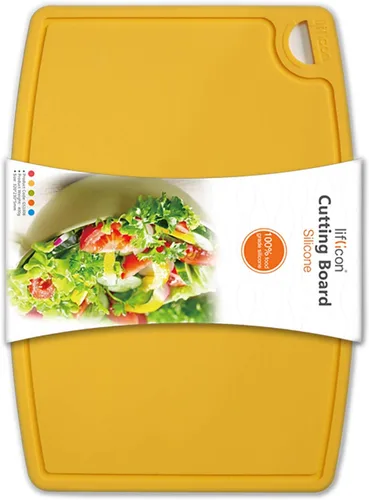 Miniatura 12 de Liflicon Tablas de corte de silicona gruesas para cocina, juego de tablas de cortar/esteras de silicona de 2 piezas extra grandes 37 cm x 26.5 cm