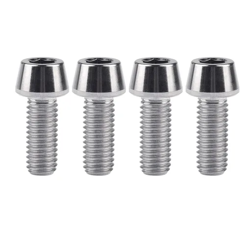 Miniatura 78 de Tornillos de titanio Ti M8 x15 20 25 30 35 40 45 50 60 2.756 in 0.049 in de paso hexagonal Allen Tornillos de cabeza hueca paquete de 4
