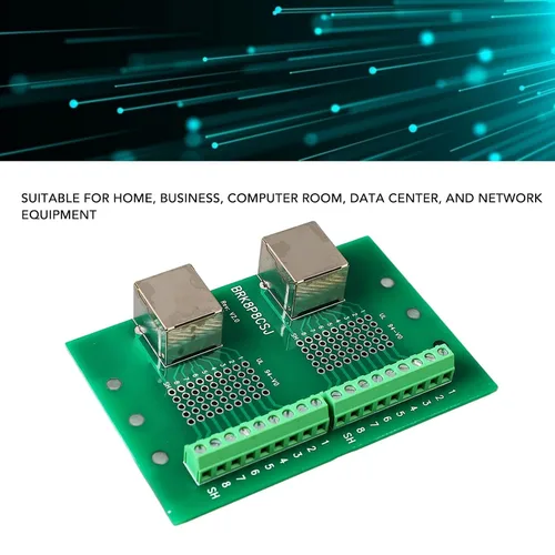 Miniatura 2 de Placa de conector Ethernet RJ45 dual con placa terminal de tornillo para transferencia de datos rápida y amplia aplicación