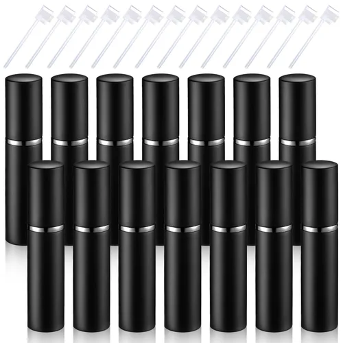Miniatura 8 de Boao Morandi - 14 piezas de 0.2 fl oz de perfume recargable atomizador recargable Morandi Mini muestra de fragancia dispensador de colonia forrado