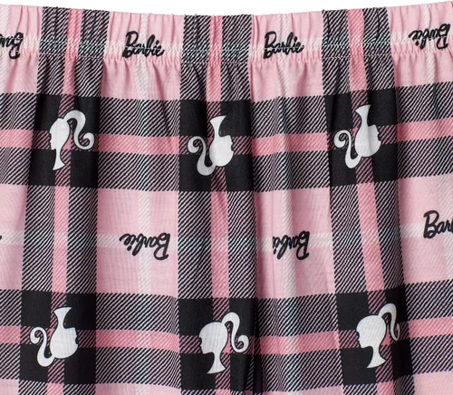Miniatura 5 de Barbie Conjunto de pijama y camisa de dormir para niñas de 4 piezas para niñas