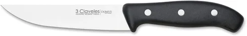 Miniatura 6 de 3 Claveles Cuchillo japonés Santoku, patrón de panal, carne, pescado y verduras, acero inoxidable, línea DOMVS, 7.1 in - 7 pulgadas