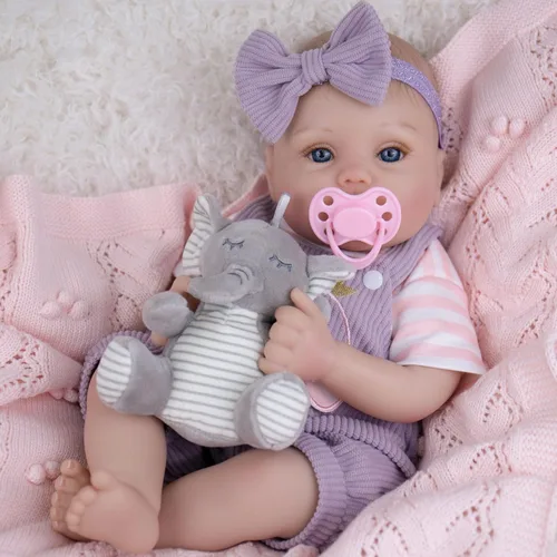 Miniatura 12 de EKOKIZ Ropa de muñecas Reborn para bebé, ropa de bebé niño perfectamente lindos, trajes de muñecas recién nacidas de 17 a 20 pulgadas, accesorios