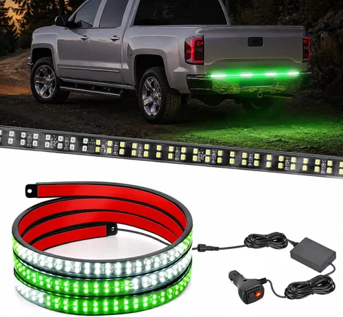 Miniatura 15 de Nilight - Tira de luz para plataforma trasera de camión de 48 pulgadas con marco de aluminio, tira de luz LED de triple fila de 780 LED con luces