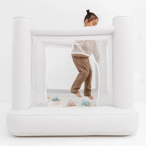 Miniatura 4 de PLAYSMOL Mini City Casa Inflable de Rebote, Casa de Salto para Juego Interior, Castillo Inflable para Niños Pequeños y Niños de 3-6, Fácil
