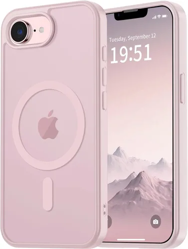Miniatura 70 de vnnink para iPhone 12 y iPhone 12 Pro, funda de teléfono celular translúcida con protección contra caídas de grado militar, mate magnética