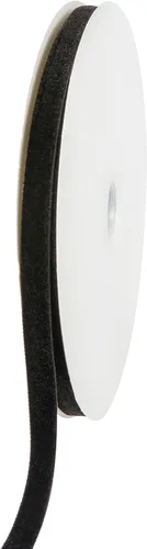 Miniatura 8 de Bobina de cinta de terciopelo negro de 20 yardas, 1 pulgada